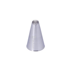 Pastry nozzle, stainless steel, 16 teeth, 14 mm - de Buyer