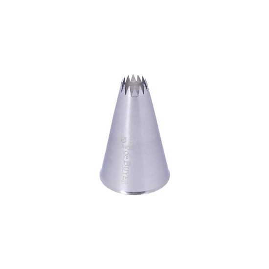 Pastry nozzle, 12 teeth, stainless steel, 8 mm - de Buyer