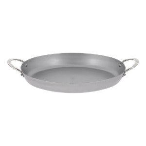 Oval frying pan, steel, 36x24 cm, "Mineral B" - de Buyer
