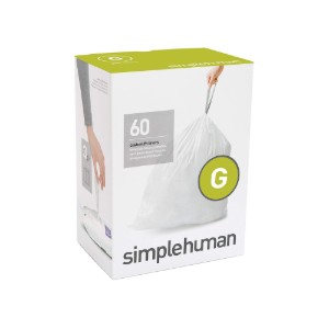 Çöp torbaları, kod G, 30 L / 60 adet, plastik - simplehuman