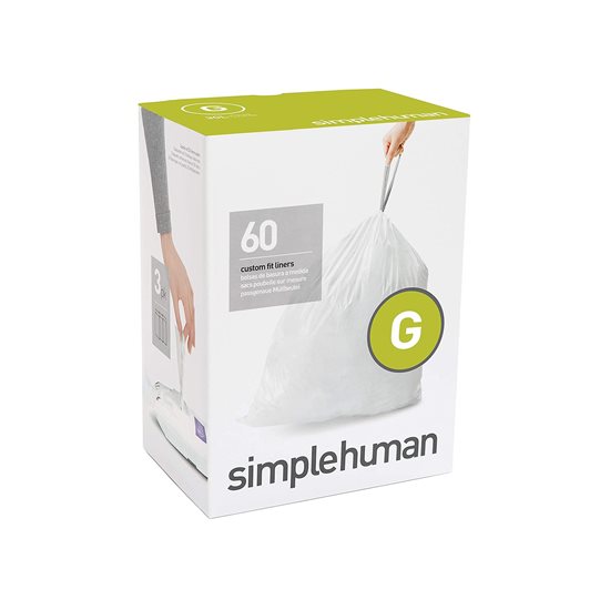 Sacs poubelle, code G, 30 L / 60 pcs., plastique - simplehuman