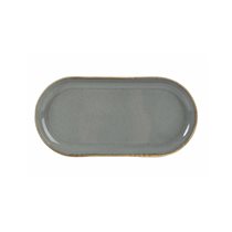 Oval Alumilite Seasons platter 30 cm, Dark grey - Porland  
