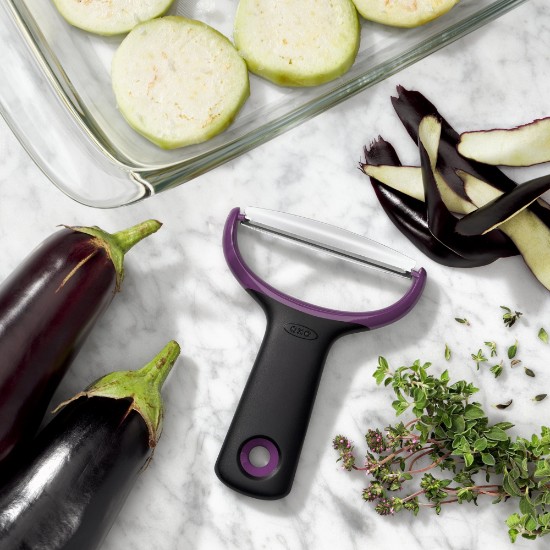 Large vegetable peeler, stainless steel, purple - OXO