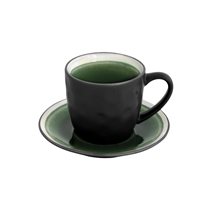 240 ml cup with saucer, "Origin 2.0" range, Green - Nuova R2S