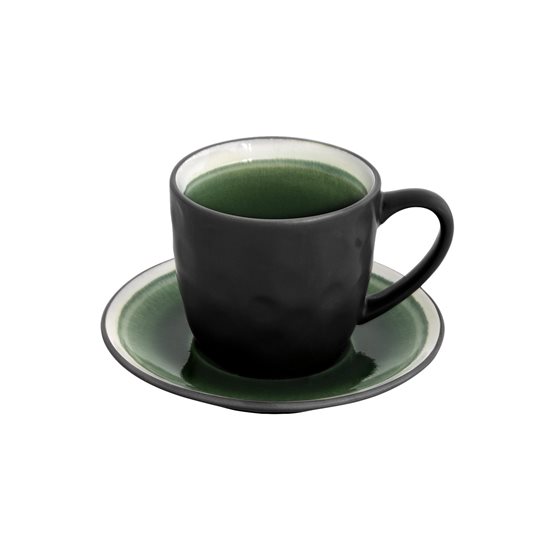 240 ml skodelica za kavo s krožnikom, serija "Origin 2.0", zelena - Nuova R2S