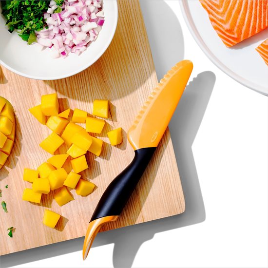 Nóż do krojenia mango z łyżką, plastik - OXO