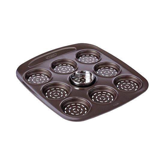 Mini-pizza tray, 30 x 28 cm, "ASIMETRIA", carbon steel - Pyrex