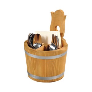 Besteckständer, mit 3 Fächern, 14 cm, Kiefernholz - Kesper