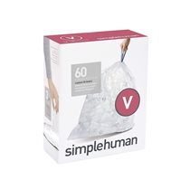 Trash bags code V, 16-18 L/60 pcs., plastic - "simplehuman" brand