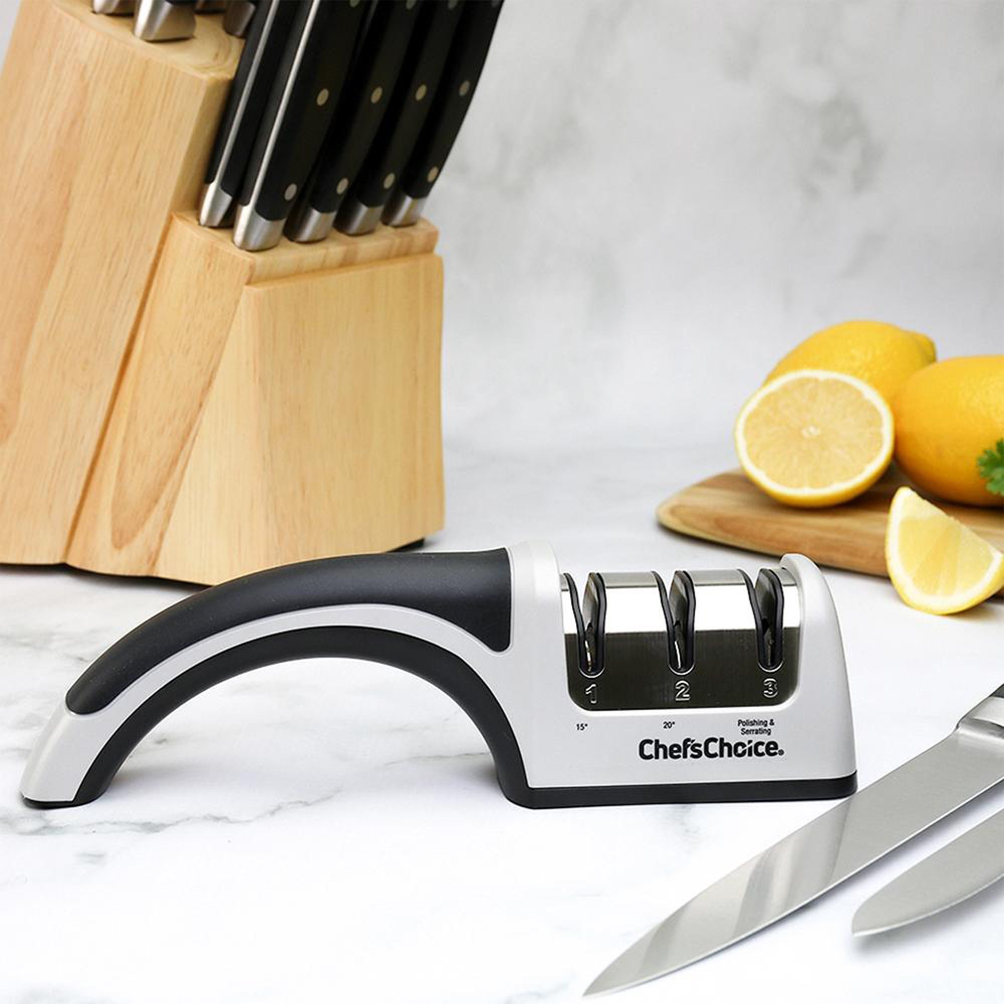 Afilador de cuchillos eléctrico profesional para cuchillos rectos o  dentados/de cerámica, tijeras, sistema de afilado de cuchillos de cocina