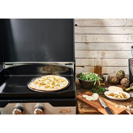 Plech na pizzu, 28 cm, modrá oceľ - de Buyer