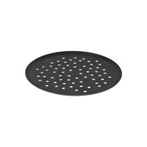 CHOC perforated round tray, 28 cm, aluminum - "de Buyer" brand