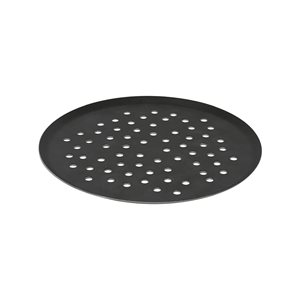 Perforated round tray, 32 cm, aluminum, CHOC - "de Buyer" brand