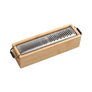 Parmesan grater, with collecting container, bamboo - Kesper