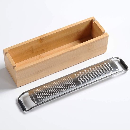 Parmesan grater, with collecting container, bamboo - Kesper