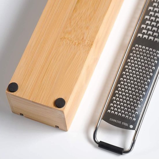 Parmesan grater, with collecting container, bamboo - Kesper