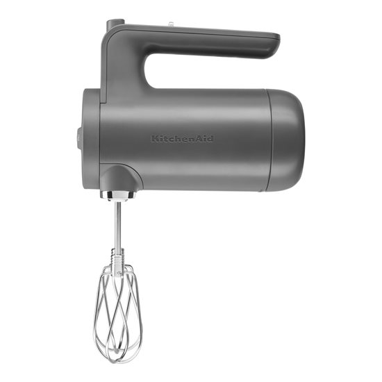 Mezclador manual inalámbrico de 7 velocidades, color “Charcoal Grey” - KitchenAid