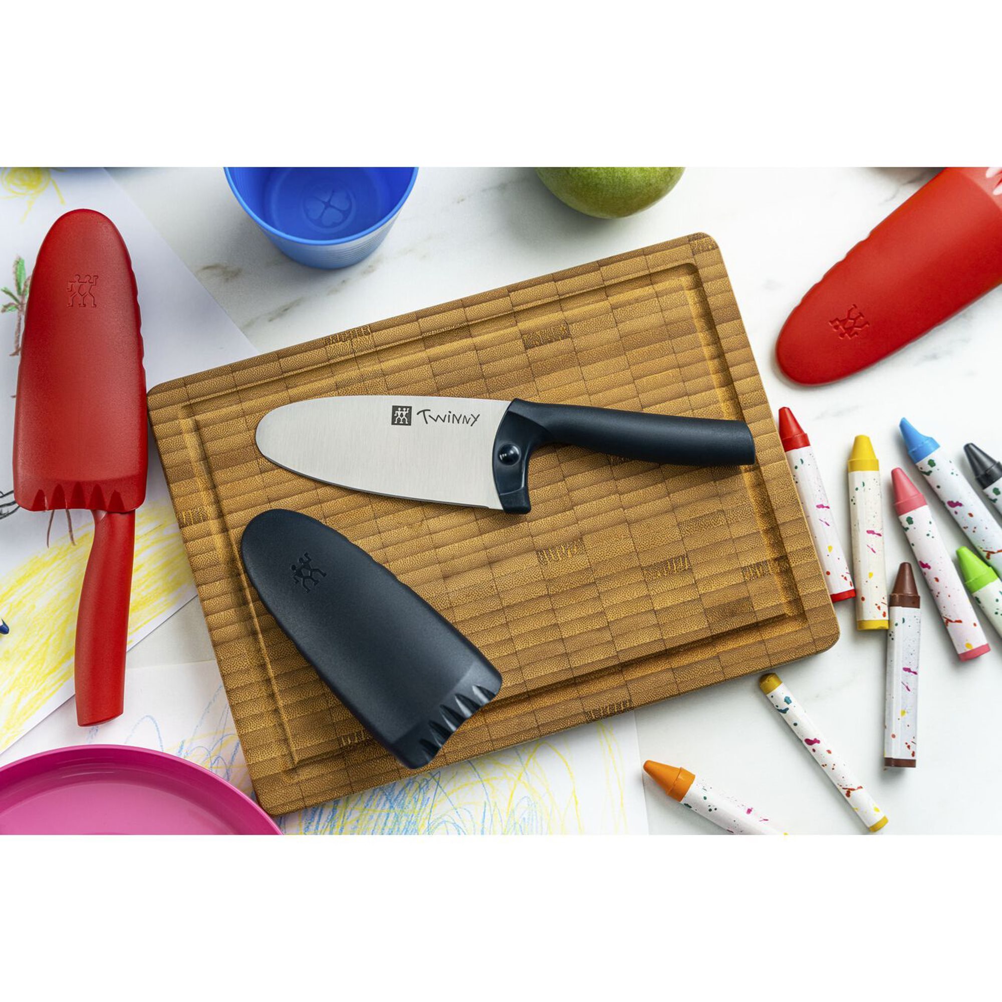 ZWILLING Couteau de Chef pour Enfant, Lame arrondie 10 cm, Acier