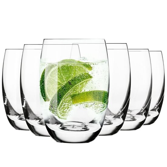 Set of 6 "Elite" water drinking glasses, 360 ml - Krosno