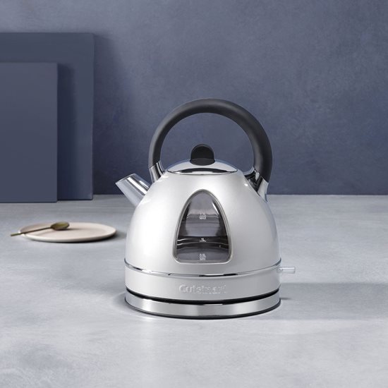 Ретро чайник, 1,7 L, 3000 W, цвят “Pearl Grey” - Cusinart