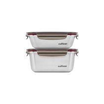 Set of 2 rectangular “Flora” food storage containers - Cuitisan