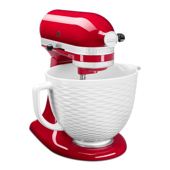 Cuenco de cerámica, 4,7 L, Embossed White - KitchenAid
