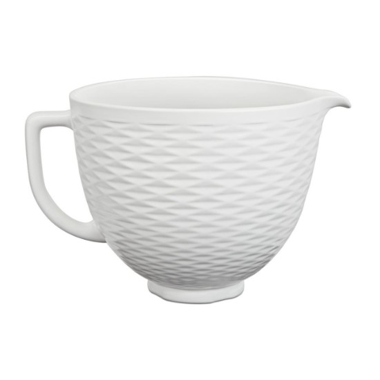Cuenco de cerámica, 4,7 L, Embossed White - KitchenAid