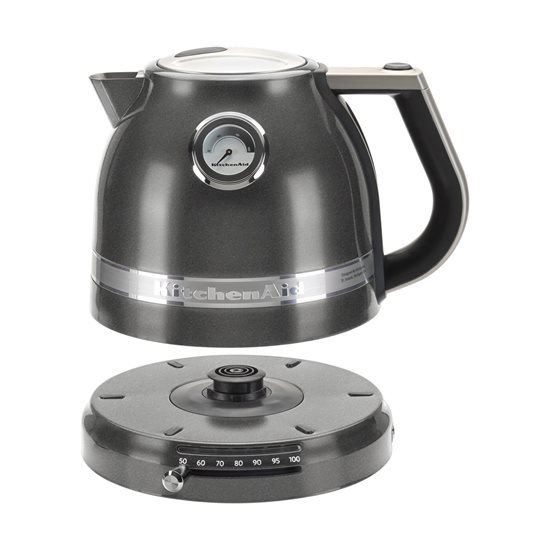 Electric kettle, Artisan 1.5L, "Medallion Silver" color - KitchenAid brand