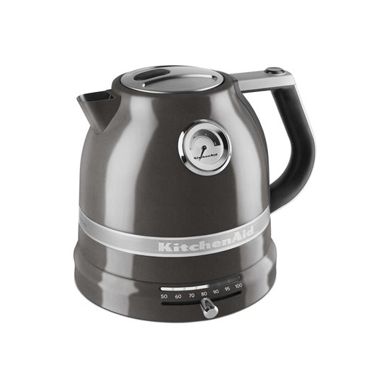 Elektrisk vattenkokare, Artisan 1,5L, "Medallion Silver" färg - KitchenAid