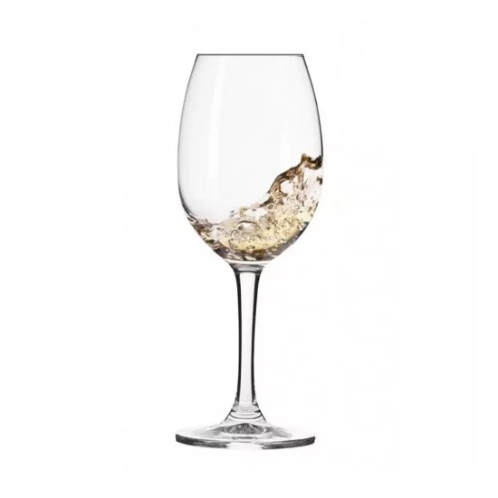 Komplet 6 kieliszków do białego wina, ze szkła kryształowego, 240 ml, "ELITE" - Krosno
