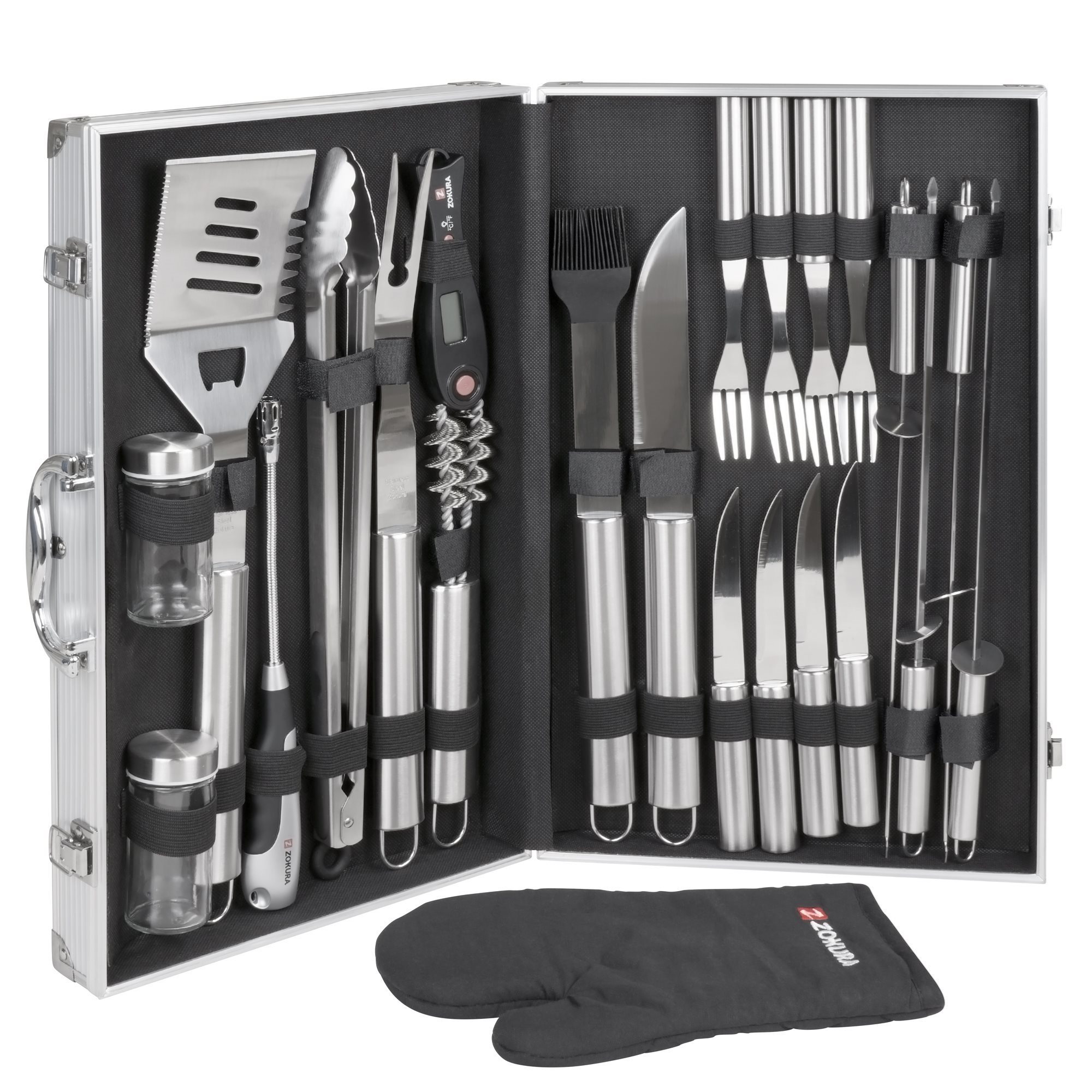 Mallette Ustensiles Barbecue BBQ Master Tools 18 pièces - Barbecue