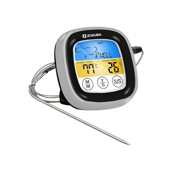 Digitalt kødtermometer, med touchskærm - Zokura