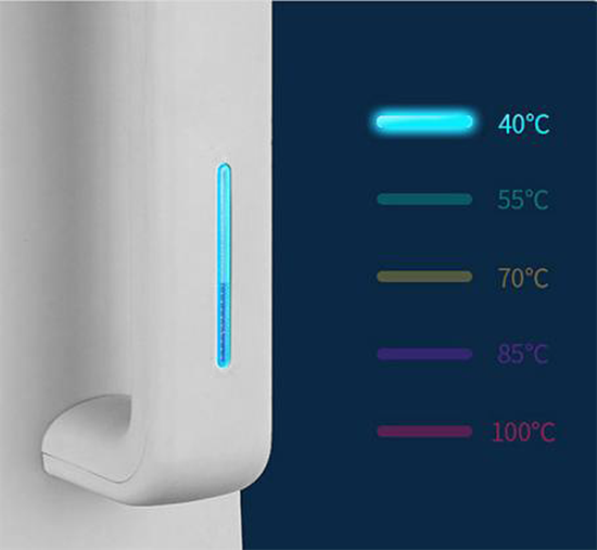 Vannkoker, 1,7 L, 2200 W, 5 forhåndsinnstilte temperaturer - Zokura