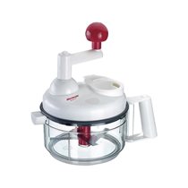Mini manual food processor, red handle - Westmark
