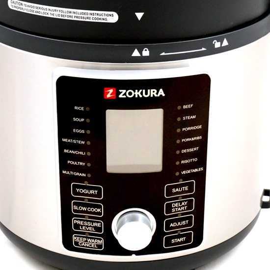 2-in-1 multipurpose electric pressure cooker, 5.6 L, 1500 W - Zokura