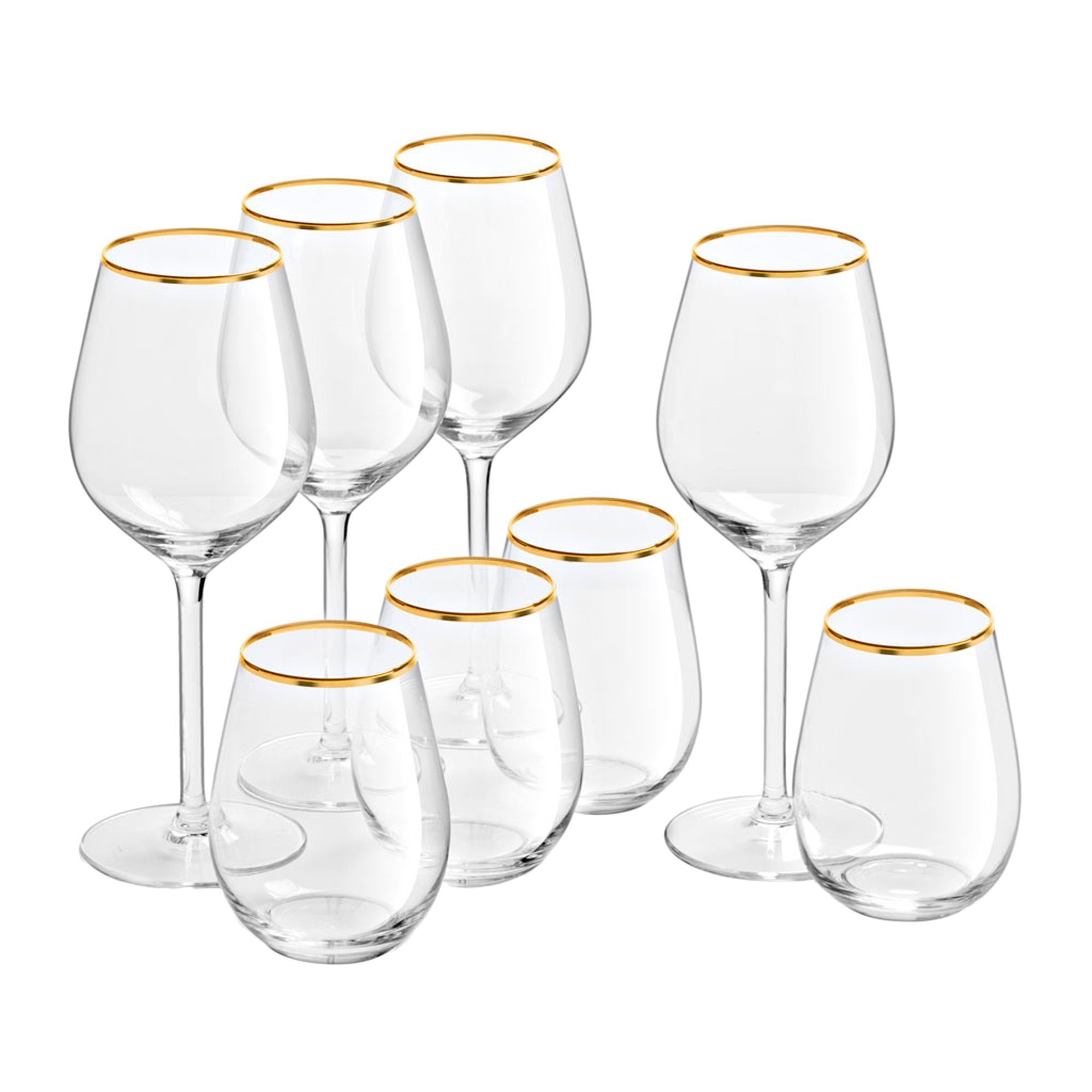 Set of 8 Skylen drinking glasses Royal Leerdam