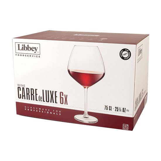 Coffret de 6 verres à vin Carré 750 ml - Royal Leerdam