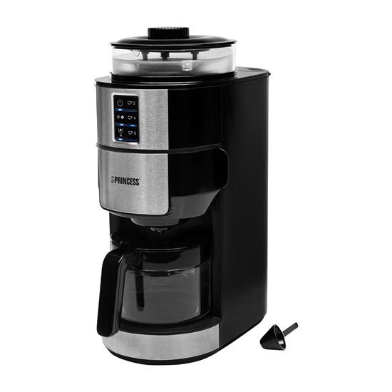 Cafetera eléctrica "Deluxe" con molinillo, 0.75 L, 750 W - Princess