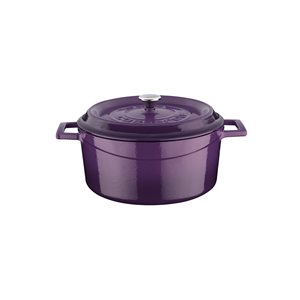 Saucepan, cast iron, 20cm/2.82L, "Trendy", Purple - LAVA