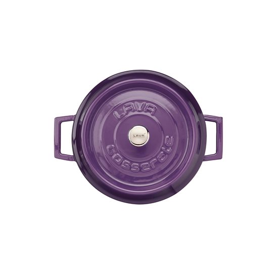 Saucepan, cast iron, 20cm/2.82L, "Trendy", Purple - LAVA