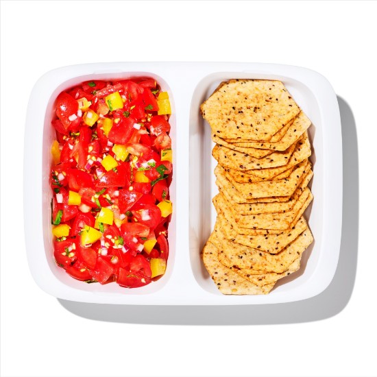 Prep & Go Contenitore per alimenti diviso a 2 scomparti - OXO