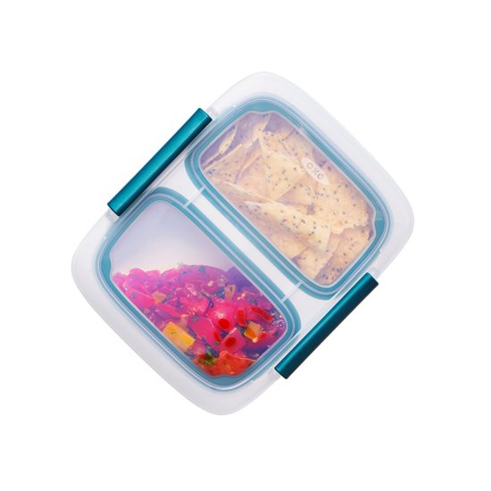 Prep & Go verdeelde voedselcontainer met 2 compartimenten - OXO