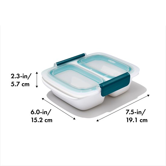 Prep & Go divided food container with 2 compartments - OXO
