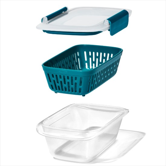 Recipiente para alimentos Prep & Go com escorredor, 17,8 x 11,4 cm, plástico - OXO