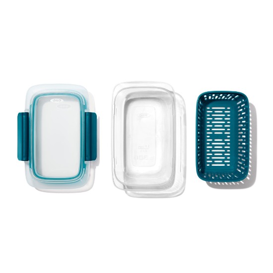 Prep & Go matbeholder med dørslag, 17,8 x 11,4 cm, plast - OXO