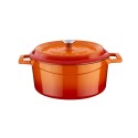Casserole, Fonte, "Trendy", 24 Cm, Couleur Orange - Lava-image