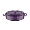 Cacerola, Hierro Fundido, 28 Cm / 3,5 L, "Trendy", Violeta - Lava-image