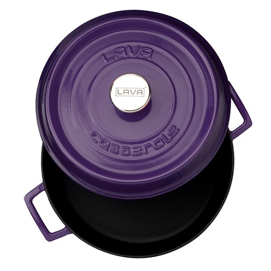 Puodas, ketaus, 28 cm / 3,5 l, "Trendy", violetinė - LAVA