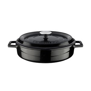 Saucepan, cast iron, 28 cm / 3.5 l, "Trendy", black - LAVA