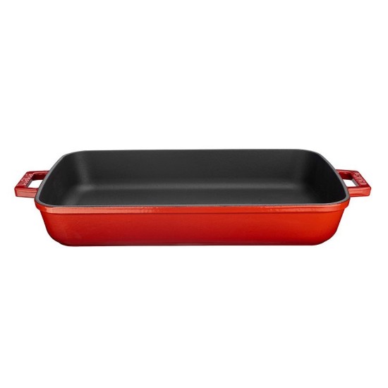 Oven tray, cast iron, 26 x 40 cm, Red - LAVA